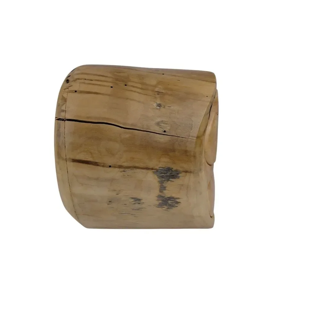 Hand Carved Bandsaw Box 3 Drawers Natural Wood Jewelry Trinket Box Abstract Face